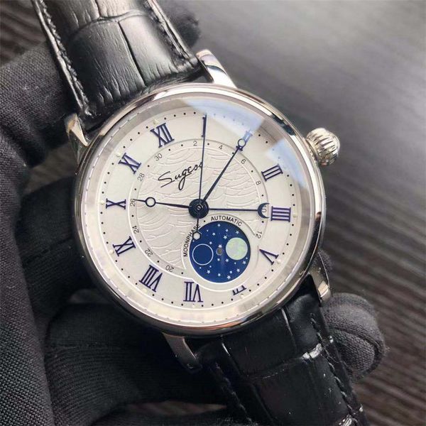retro automatic mechanical mens watch moon phase luminous multi-function seagull pilot st2108 movement mechanical watches men, Slivery;brown
retro automatic mechanical mens watch moon phase luminous multi-function seagull pilot st2108 movement mechanical watches men, Slivery;brown