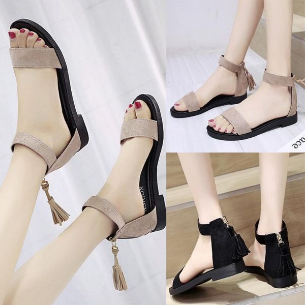women shoes sandals causal fringe open toe summer zipper cover heels flat with sandals sandalias de mujer dropshipping ##0, Black
women shoes sandals causal fringe open toe summer zipper cover heels flat with sandals sandalias de mujer dropshipping ##0, Black