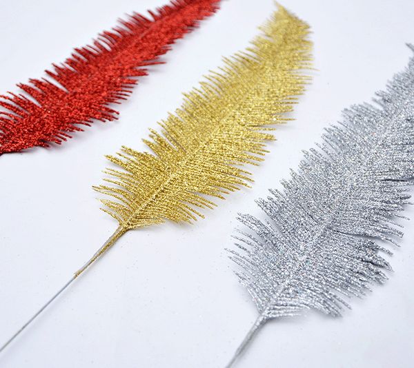 42cm for christmas decoration artificial plastic feather leaf xmas leaves gold dust powder silver red
42cm for christmas decoration artificial plastic feather leaf xmas leaves gold dust powder silver red