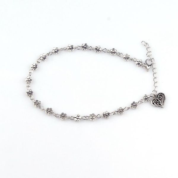 lql vintage silver tassels flower heart pendant foot anklets bracelets. women smart bangles k3598, Red;blue
lql vintage silver tassels flower heart pendant foot anklets bracelets. women smart bangles k3598, Red;blue