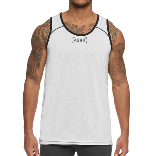 new summer men vest stretch tight double-sided running sports men quick dry moisture absorption sweat fitness clothes, White;black
new summer men vest stretch tight double-sided running sports men quick dry moisture absorption sweat fitness clothes, White;black