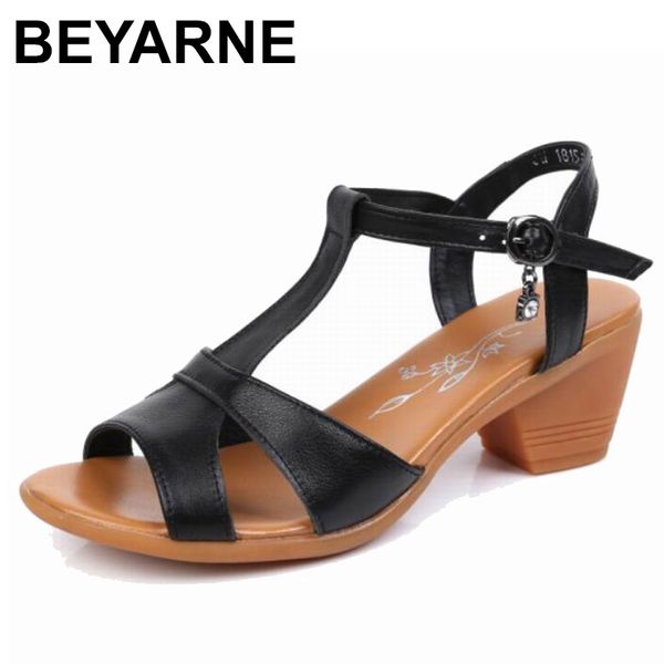 beyarne2019 new genuine leather high heels gladiator sandals women summer open toe ladies shoes plus size 34-43 e292, Black
beyarne2019 new genuine leather high heels gladiator sandals women summer open toe ladies shoes plus size 34-43 e292, Black