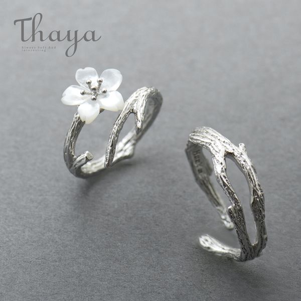 thaya white cherry blossom silver ring s925 silver natural pearl shell flower branch rings for women elegant ladies jewelry, Slivery;golden
thaya white cherry blossom silver ring s925 silver natural pearl shell flower branch rings for women elegant ladies jewelry, Slivery;golden