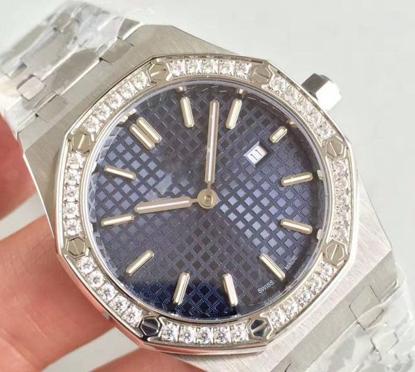 2020 watch ladys 33mm quartz movement diamonds ring blue face stainless steel sapphire 15400 womens watches #1, Slivery;brown
2020 watch ladys 33mm quartz movement diamonds ring blue face stainless steel sapphire 15400 womens watches #1, Slivery;brown