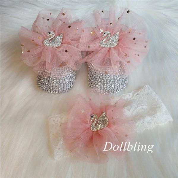 dollbling diamond swan baby shoes rhinestone lace headband handmade soft shoes 1st birthday dress infant crib ballerina
dollbling diamond swan baby shoes rhinestone lace headband handmade soft shoes 1st birthday dress infant crib ballerina