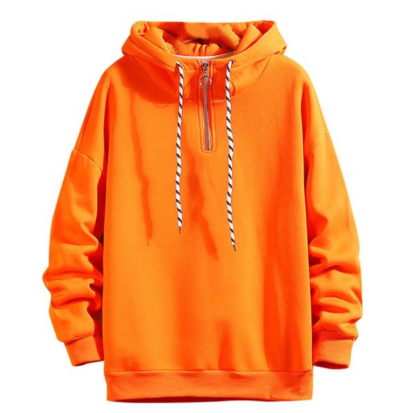 men's hoodie casual pure color hoodie zipper pullover outwear long sleeves drawstring sweatershirt multicolor selection, Black
men's hoodie casual pure color hoodie zipper pullover outwear long sleeves drawstring sweatershirt multicolor selection, Black