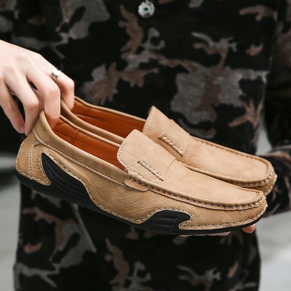 new handmade men's casual shoes korean soft bottom beanie men's lazy leather shoes large size driving tide, Black
new handmade men's casual shoes korean soft bottom beanie men's lazy leather shoes large size driving tide, Black