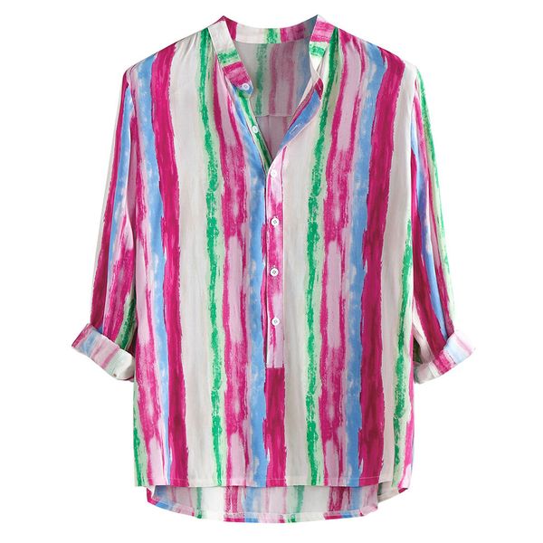 shirt men casual men's summer fashion colourful striped cotton long sleeve casual blouse camisa social masculina, White;black
shirt men casual men's summer fashion colourful striped cotton long sleeve casual blouse camisa social masculina, White;black