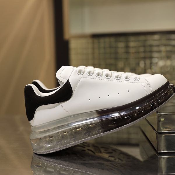2019 new r fashion low cut man casual small white shoes transparent vacuum cushion thick bottom leather crystal bottom, Black
2019 new r fashion low cut man casual small white shoes transparent vacuum cushion thick bottom leather crystal bottom, Black