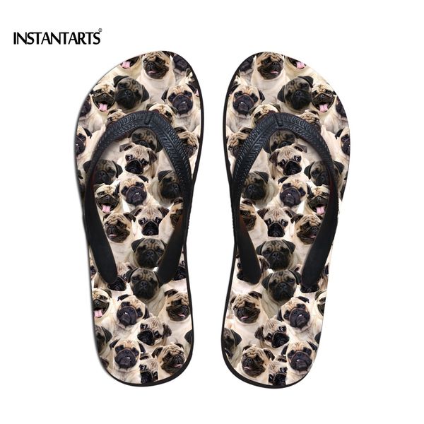 instantarts cute pug dog puzzle print flip flops for women summer non-slip footwear for ladies casual soft rubber home slippers, Black
instantarts cute pug dog puzzle print flip flops for women summer non-slip footwear for ladies casual soft rubber home slippers, Black