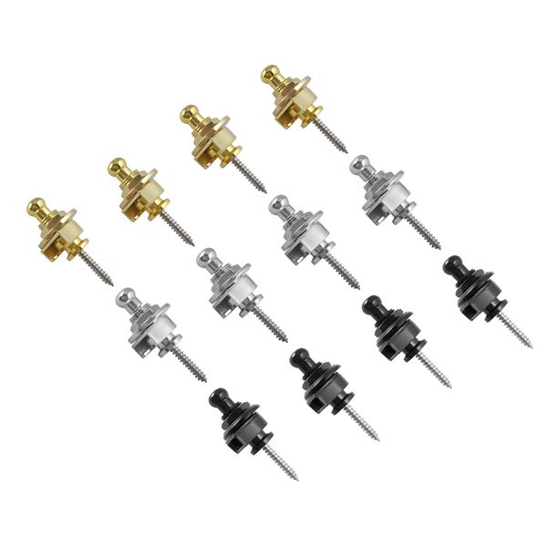 set of 12 metal guitar safety straplock button for guitar parts accessories, Black;brown
set of 12 metal guitar safety straplock button for guitar parts accessories, Black;brown