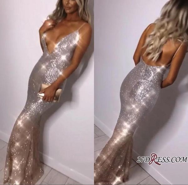 deep v neck mermaid prom dresses blingbling sequined silver evening gown backless special occasion dress bc0898, Black
deep v neck mermaid prom dresses blingbling sequined silver evening gown backless special occasion dress bc0898, Black
