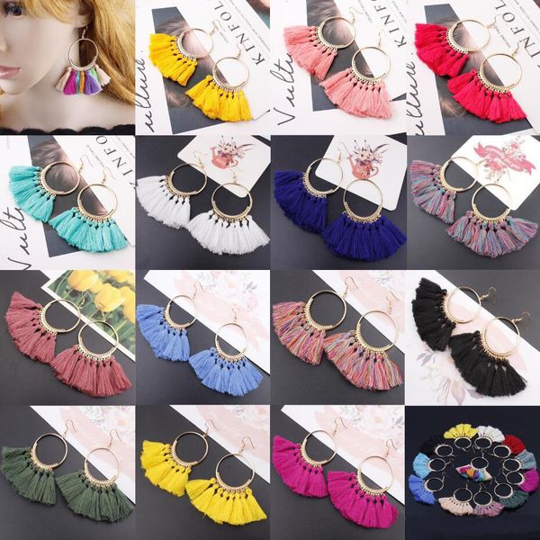 bohemia fan-shaped tassel pendant earrings big circle alloy fringe eardrop charming ear hooked earring women jewelry party gifts, Silver
bohemia fan-shaped tassel pendant earrings big circle alloy fringe eardrop charming ear hooked earring women jewelry party gifts, Silver