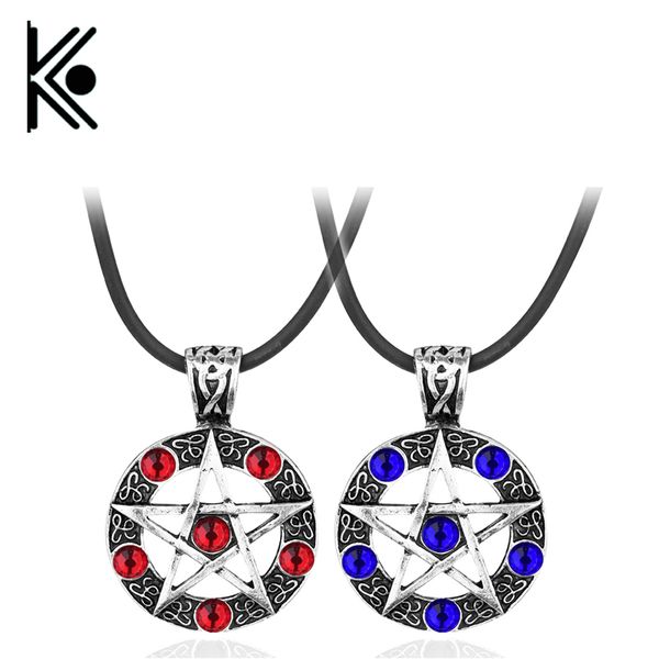 supernatural necklace jewelry dean winchester star necklace& pentagram rhinestone charm rope chains, Silver
supernatural necklace jewelry dean winchester star necklace& pentagram rhinestone charm rope chains, Silver