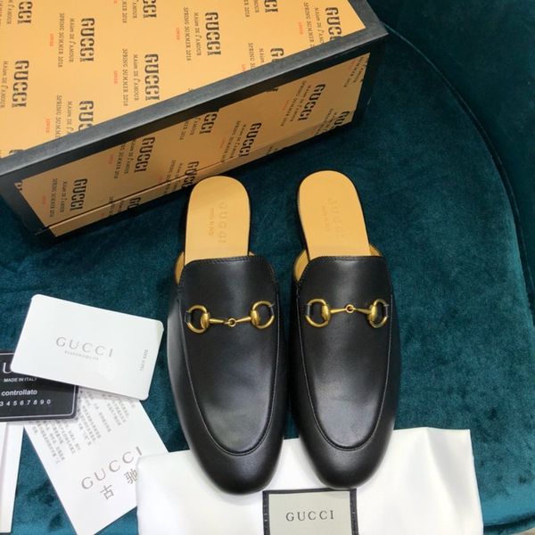 high-end luxury fashiondesigner women's loafers party casual shoes without laces half slippers chaussures triple vintage women's s, Black
high-end luxury fashiondesigner women's loafers party casual shoes without laces half slippers chaussures triple vintage women's s, Black
