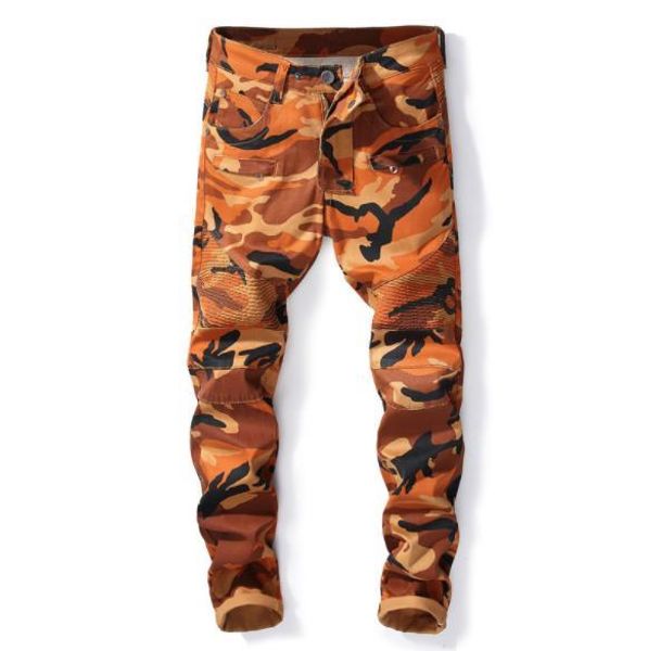 designer mens jeans european america pocket zipper camouflage stitching jeans luxury hip hop nightclub casual pants for men, Blue 
designer mens jeans european america pocket zipper camouflage stitching jeans luxury hip hop nightclub casual pants for men, Blue