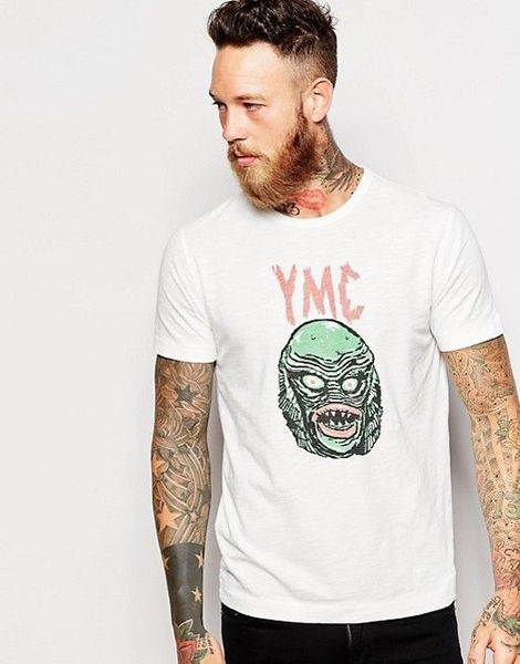 YMC мужская белая футболка существо печати с коротким рукавом 100% подлинная RRP £55 ре
YMC мужская белая футболка существо печати с коротким рукавом 100% подлинная RRP £55 ре