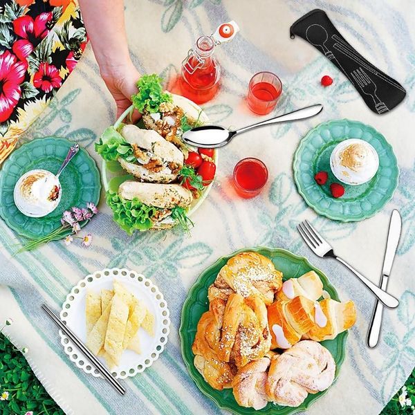 7pcs kitchen dining bar stainless steel steak cutlery set picnic bbq portable tableware creative green tableware bakeware
7pcs kitchen dining bar stainless steel steak cutlery set picnic bbq portable tableware creative green tableware bakeware