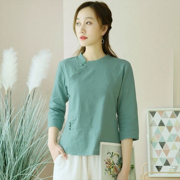 chinese female xia clothing cotton and linen shirt min national style women's tea art clothing female cotton linen tang dress shan yi c, White
chinese female xia clothing cotton and linen shirt min national style women's tea art clothing female cotton linen tang dress shan yi c, White