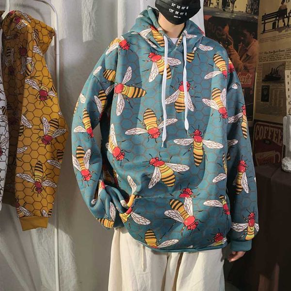 autumn funny bee print hoodies graffiti pattern oversized harajuku warm men's sweatshirt hip hop casual streetwear, Black
autumn funny bee print hoodies graffiti pattern oversized harajuku warm men's sweatshirt hip hop casual streetwear, Black