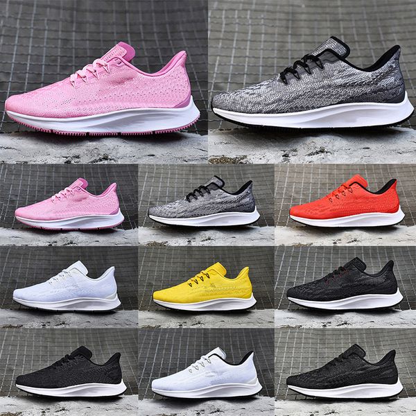 

36 45 new designer zoom react running shoes pegasus turbo triple black white pink trainers sneakers zapatos size - outdoor