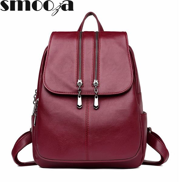 smooza female travel school pu leather women backpack shoulder multifunctional bag y200623
smooza female travel school pu leather women backpack shoulder multifunctional bag y200623