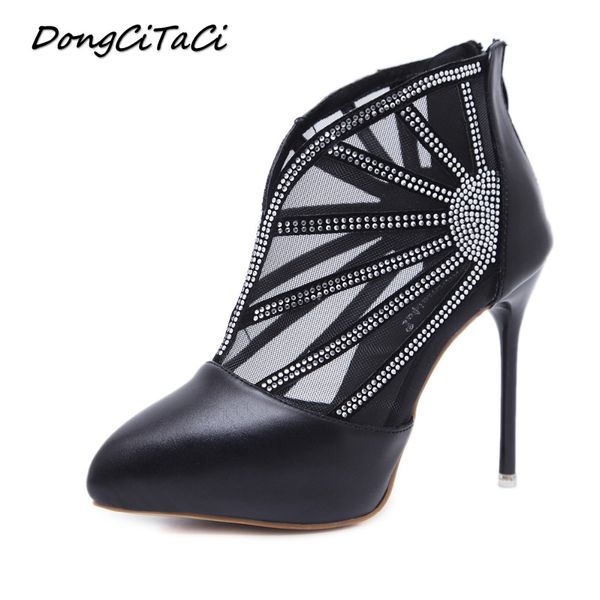 dongcitaci 2018 autumn women ankle boots shoes woman fashion mesh crystal black short high heels party wedding female boot 34-40
dongcitaci 2018 autumn women ankle boots shoes woman fashion mesh crystal black short high heels party wedding female boot 34-40