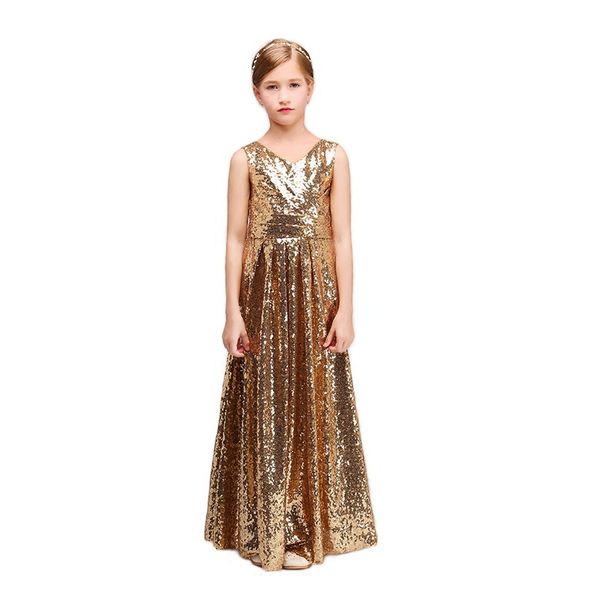 sequins v neck flower girl dresses 2019 floor length little girls evening formal dress pageant gowns, White;blue
sequins v neck flower girl dresses 2019 floor length little girls evening formal dress pageant gowns, White;blue
