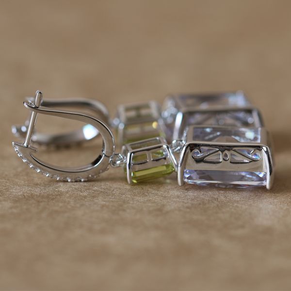 fashion- cut zirconia english lock earrings ring for women party jewelry gold color green crystal brincos aneis mujer, Silver
fashion- cut zirconia english lock earrings ring for women party jewelry gold color green crystal brincos aneis mujer, Silver