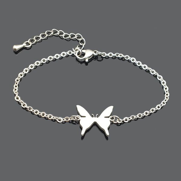 butterfly stainless steel charm bracelet two side polished stainless steel butterfly pendant chain friendship bracelet, Golden;silver
butterfly stainless steel charm bracelet two side polished stainless steel butterfly pendant chain friendship bracelet, Golden;silver