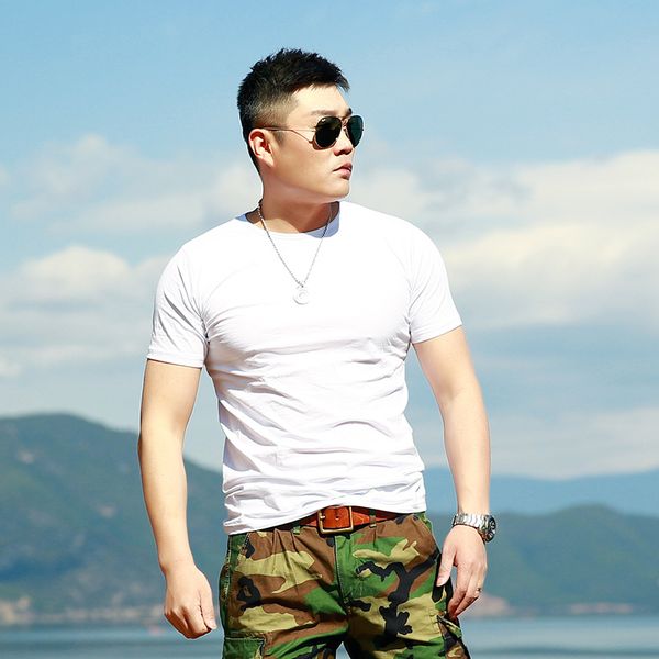 round-collar cotton elastic pure-color leisure sport figure-building men's t-shirt product made in china (mainlan, White;black
round-collar cotton elastic pure-color leisure sport figure-building men's t-shirt product made in china (mainlan, White;black