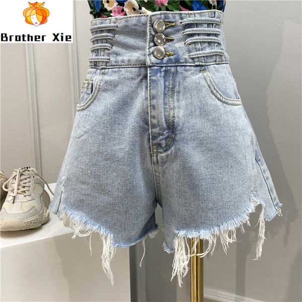 ripped jean shorts for women wide-leg frayed shorts 2020 summer new style buckles high waist denim jeans girls ladies, Blue
ripped jean shorts for women wide-leg frayed shorts 2020 summer new style buckles high waist denim jeans girls ladies, Blue