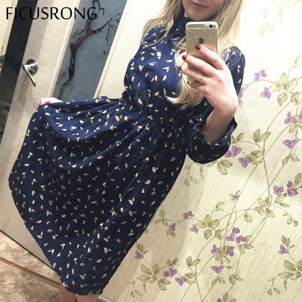 ficusrong spring autumn corduroy floral ruffle dress vintage collar long sleeve dress women high elastic waist print dresses, Black;gray
ficusrong spring autumn corduroy floral ruffle dress vintage collar long sleeve dress women high elastic waist print dresses, Black;gray