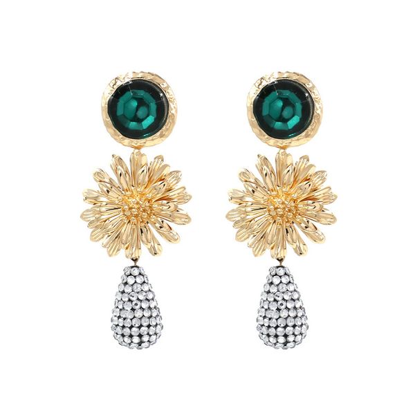 fashion- bohemian sun flower drop earrings for women jewelry trendy metal crystal statement earrings accessories bijoux, Silver
fashion- bohemian sun flower drop earrings for women jewelry trendy metal crystal statement earrings accessories bijoux, Silver