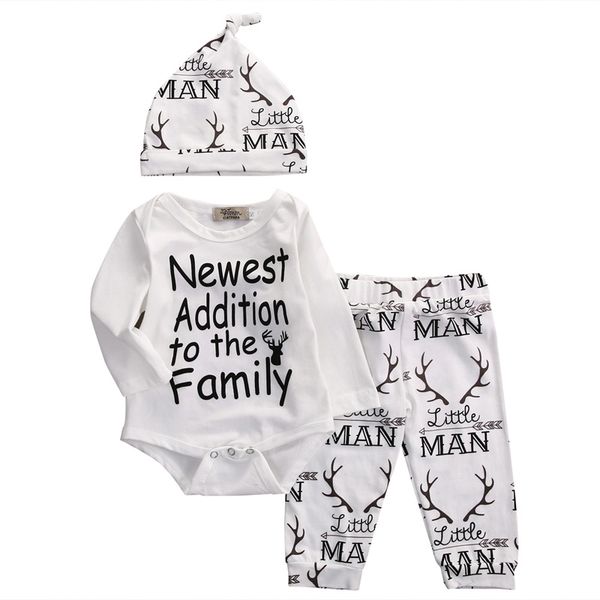 new fasihon newborn infant baby boy clothes set long sleeve o-neck romper pant hat outfits set new, Pink;blue
new fasihon newborn infant baby boy clothes set long sleeve o-neck romper pant hat outfits set new, Pink;blue
