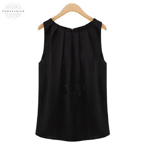 t shirt women 2019 new solid tshirt fashion sleeveless round neck chiffon shirt cloth summer korean vestidos hjy1006, White
t shirt women 2019 new solid tshirt fashion sleeveless round neck chiffon shirt cloth summer korean vestidos hjy1006, White