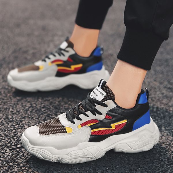 m- super fire mesh shoes men increase spring wild students personality harajuku breathable lace up comfortable men's shoes, Black
m- super fire mesh shoes men increase spring wild students personality harajuku breathable lace up comfortable men's shoes, Black