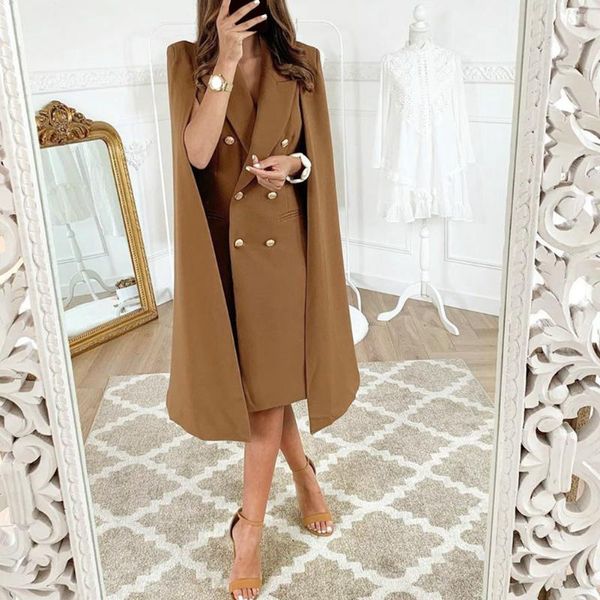 autumn women solid outwear loose turn down collar party long sleeve loose button pocket coat women stylish capes, Black
autumn women solid outwear loose turn down collar party long sleeve loose button pocket coat women stylish capes, Black