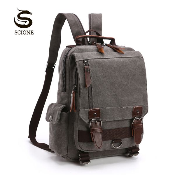 scione small canvas backpack men travel back pack multifunctional shoulder bag women laprucksack school bags female daypack t200326
scione small canvas backpack men travel back pack multifunctional shoulder bag women laprucksack school bags female daypack t200326