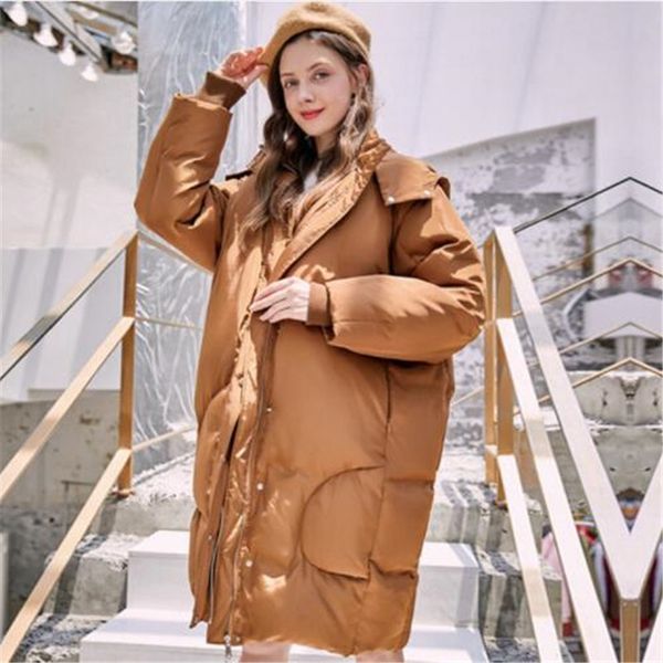 bright and beautiful brand new down jacket women hooded korean white duck down warm loose long section women's winter coat, Black
bright and beautiful brand new down jacket women hooded korean white duck down warm loose long section women's winter coat, Black