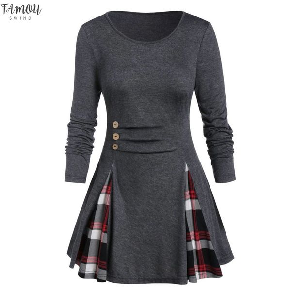 plus size crew neck fashion patchwork tunic blouse casual winter ladies bottom female womens long sleeve shirt blusas pullover, White
plus size crew neck fashion patchwork tunic blouse casual winter ladies bottom female womens long sleeve shirt blusas pullover, White