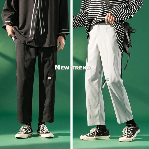 men's suit pants 2020 spring new slim pure cargo pants nine minutes casual casual fashion personality young men's wear, White;black
men's suit pants 2020 spring new slim pure cargo pants nine minutes casual casual fashion personality young men's wear, White;black