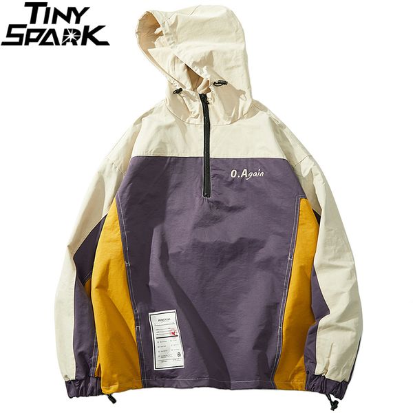 color block windbreaker jacket hoodie harajuku vintage men hip hop jackets coat streetwear half zipper track jacket 2019 autumn, Black;brown
color block windbreaker jacket hoodie harajuku vintage men hip hop jackets coat streetwear half zipper track jacket 2019 autumn, Black;brown