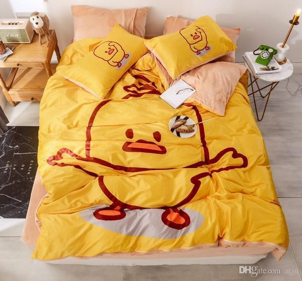 yellow duck soft comfortable 4pcs bedding set bed linen bed set sheet duvet cover pillowcase king full twin size
yellow duck soft comfortable 4pcs bedding set bed linen bed set sheet duvet cover pillowcase king full twin size