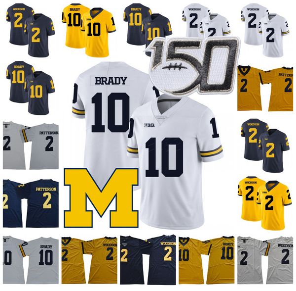 michigan wolverines football 10 tom brady jersey 2 charles woodson shea patterson ncaa 150th stitched, Black;red
michigan wolverines football 10 tom brady jersey 2 charles woodson shea patterson ncaa 150th stitched, Black;red