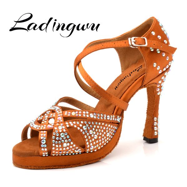 ladingwu brand dance shoes latin platform salsa dance shoes big small rhinestone ballroom dancing cuba high heel 10cm
ladingwu brand dance shoes latin platform salsa dance shoes big small rhinestone ballroom dancing cuba high heel 10cm