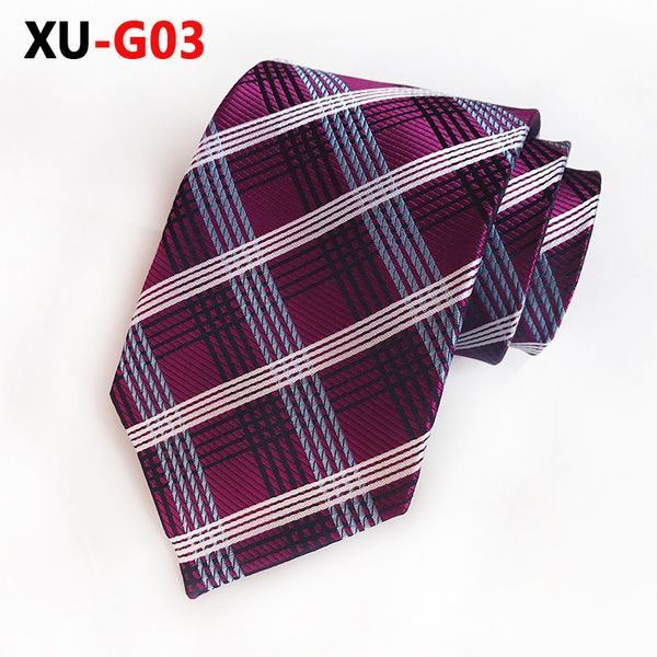 classic purple white plaids&checks tie it goes great with many outfits, Black;gray
classic purple white plaids&checks tie it goes great with many outfits, Black;gray