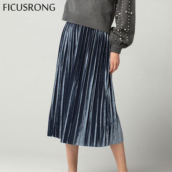 new 7 colors autumn winter high waisted skinny female velvet skirt pleated skirts elegant plus size women skirt ficusrong cx200703, Black
new 7 colors autumn winter high waisted skinny female velvet skirt pleated skirts elegant plus size women skirt ficusrong cx200703, Black