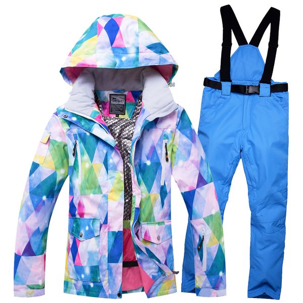 women's snow suit jacket + strap pant outdoor sports outfit snowboarding clothe\ing waterproof windproof winter costume ski wear
women's snow suit jacket + strap pant outdoor sports outfit snowboarding clothe\ing waterproof windproof winter costume ski wear