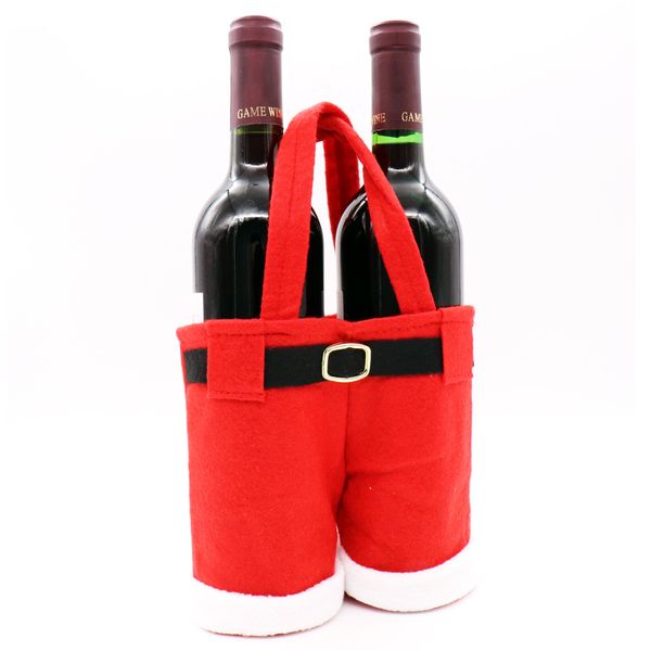 1pcs merry christmas gift wine bottle bag santa claus suspender pants trousers decor xmas party christmas candy gift bags c1030
1pcs merry christmas gift wine bottle bag santa claus suspender pants trousers decor xmas party christmas candy gift bags c1030